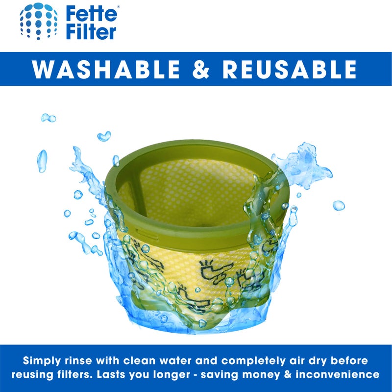 Fette Filter فلتر فيتي - فلتر مسبق بديل متميز A9 متوافق مع مكنسة LG A9 Cord Zero رقم الجزء # ADQ74774001 عبوة 3 - Image 3